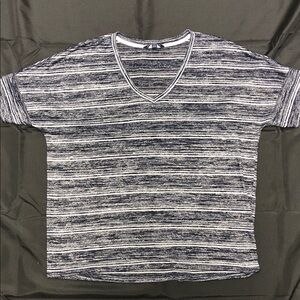 Calvin Klein Jeans blue and White Striped Top